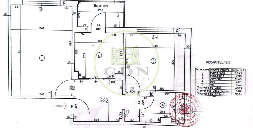 Apartament doua camere decomandat, Cartier Sarari, zona Liceul Henri C — fotografia 1