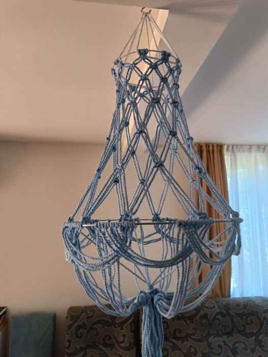 Бохо Макраме Полюлей Лампа - Различни Цветове