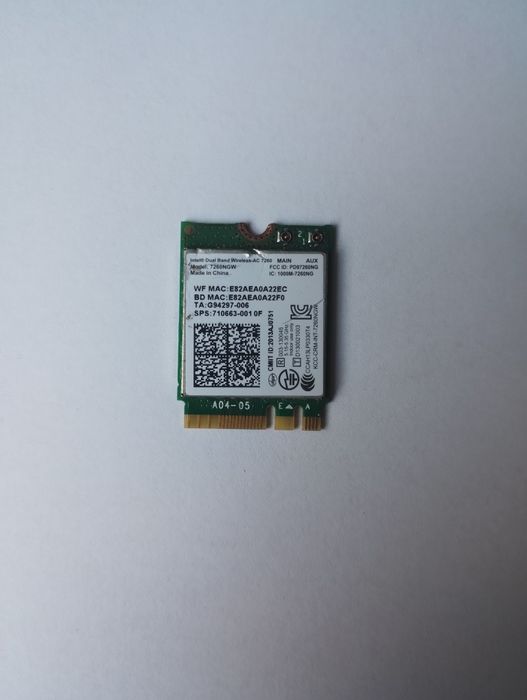 placa Wi-Fi laptop