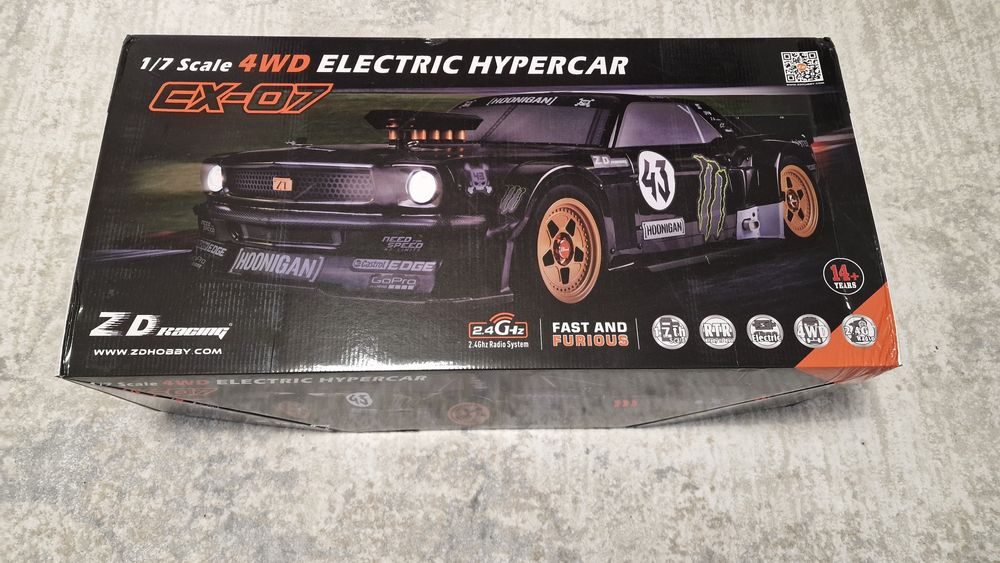 ZD Racing EX-07 1/7 6S Hypercar - NOUĂ, Sigilată pe şasiu!