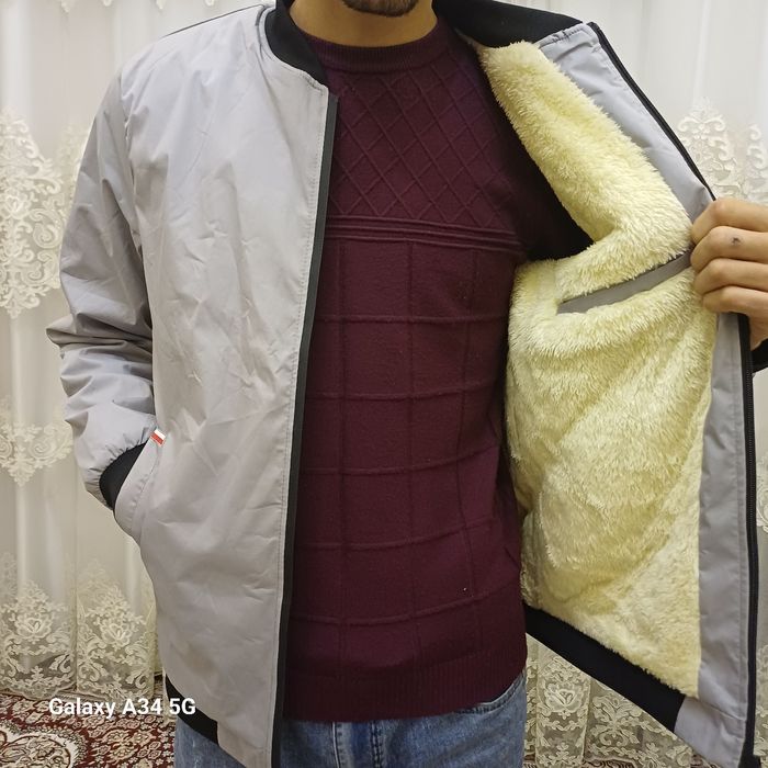 Yangi erkaklar kuz qish ichi mehli ustki kiyim