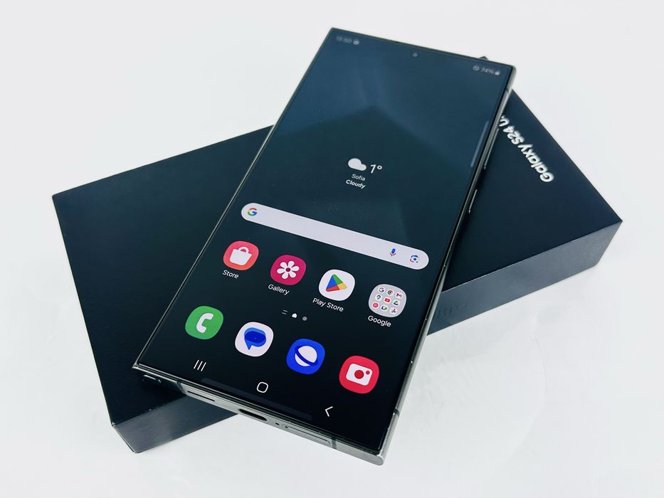 Samsung Galaxy S24 Ultra 5G 256GB 12RAM Black Отличен! Гаранция!