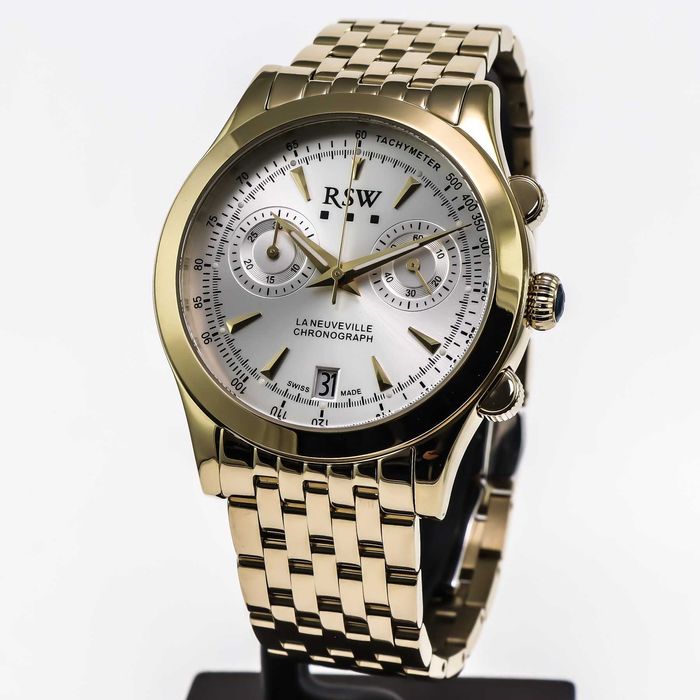 Ceas RSW - La Neuveville Chronograph Swiss Made Quartz - RSWC129-GG-1  - Bărbați