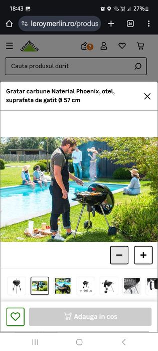 Vând gratar fum leroy