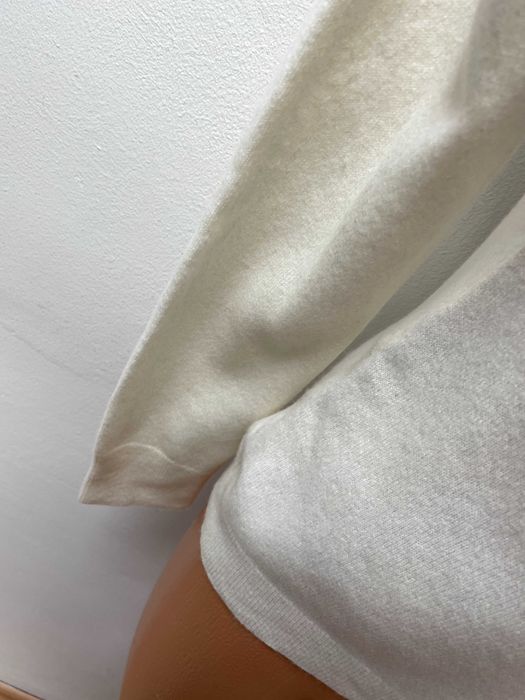 LAWRENCE GREY размер S дамски кашмирен пуловер 100% КАШМИР бял екрю