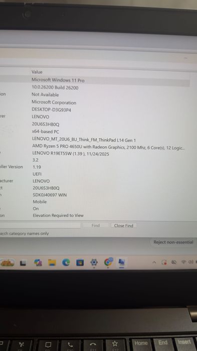 Lenovo think pad L14 gen 1