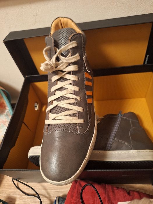 Оригинални естествена кожа 41 размер Nude кубинки висок кец