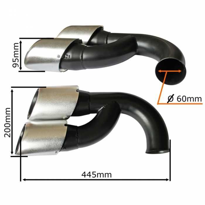 Накрайник за ауспух подходящ за Porsche Cayenne V6 (2011-2014)