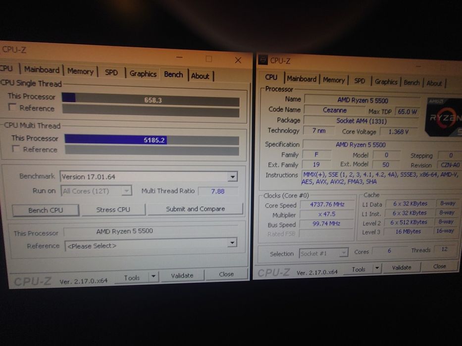 Vand kit gaming AMD Ryzen 5 5500+ Gigabyte B550M DS3H si cooler