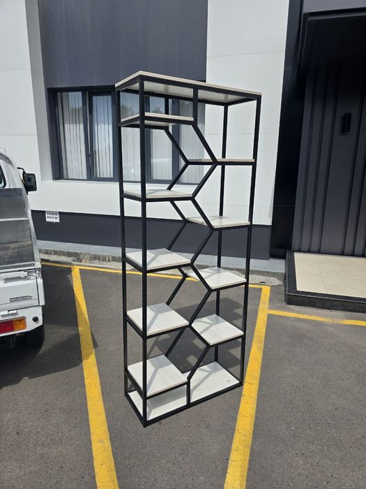 Дизайнерский лофт стеллаж для дома, офиса и кафе.