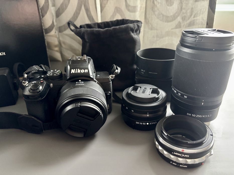 Nikon Z50 с 4 обектива