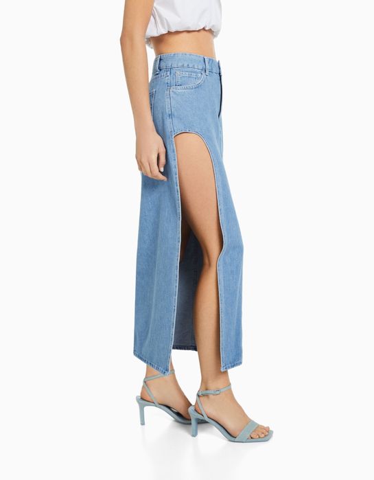 Bershka юбка джинсовая