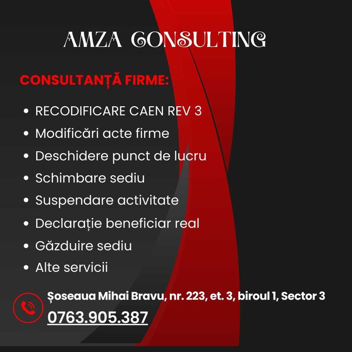 Infiintare SRL/PFA , Acte firma, Recodificare cod caen REV. 3.