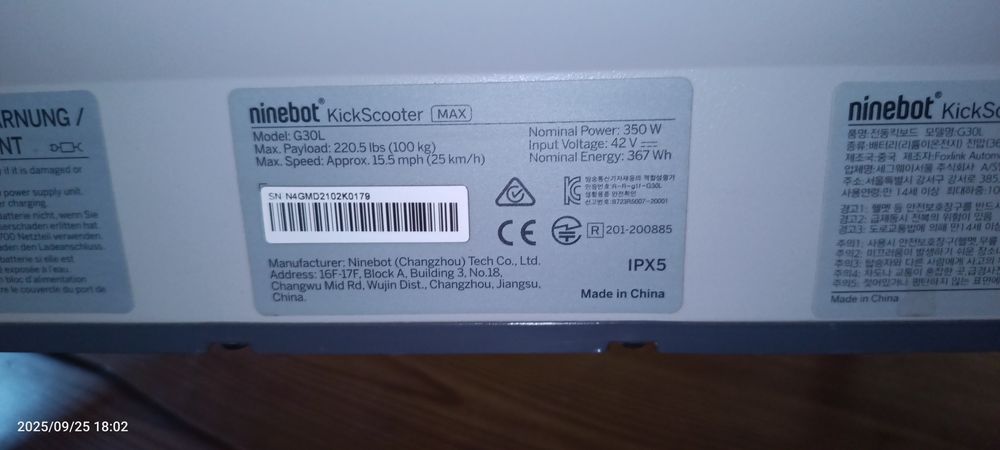 Ninebot KickScooter MAX G30L