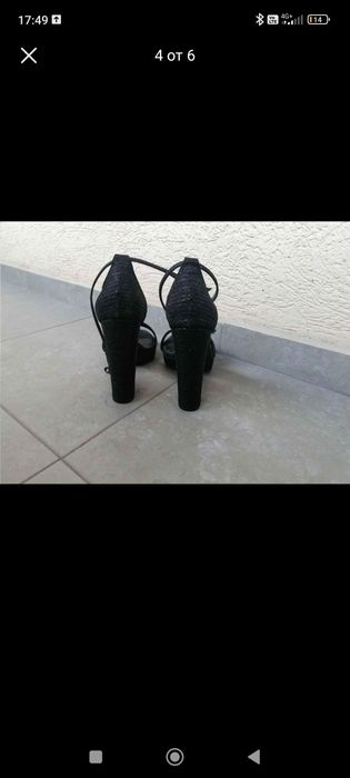 Летни обувки на ток