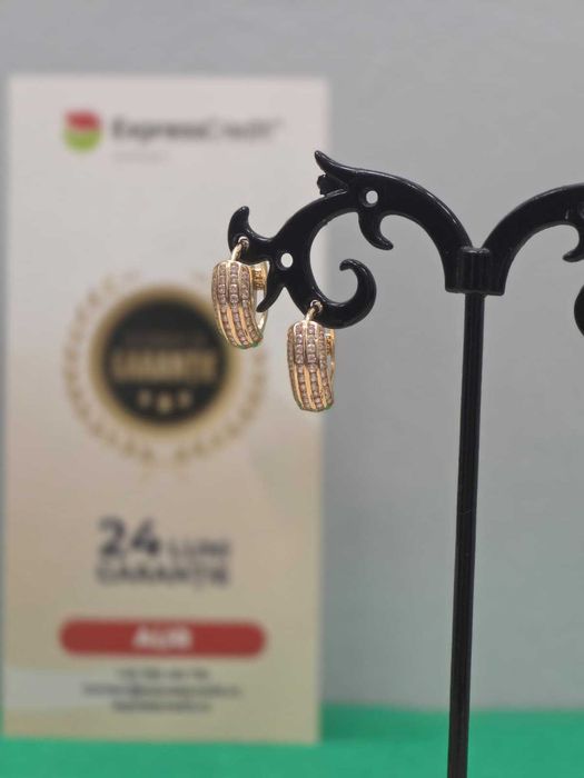 Cercei aur 14K 2.80g [Ag45 Bacau1 B.5296.1]