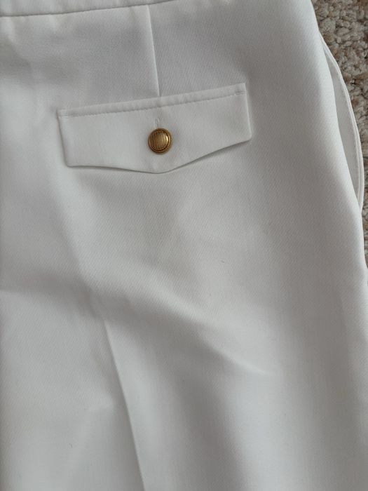 Pantaloni albi L Zara noi cu eticheta