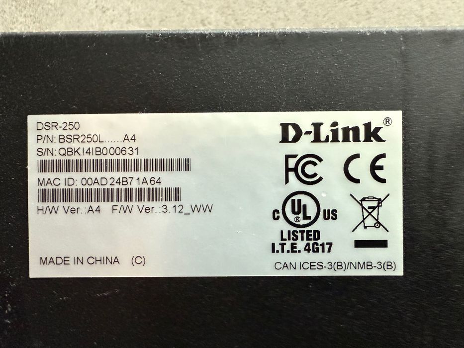 Рутер D Link DSR-250