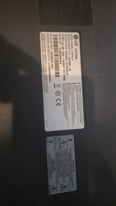 Televizor LG 37LF2500 - 94 cm - Full HD