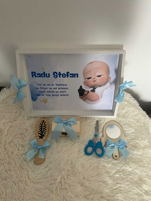 Tăviță de tăiere moț – Set complet pentru prima aniversare