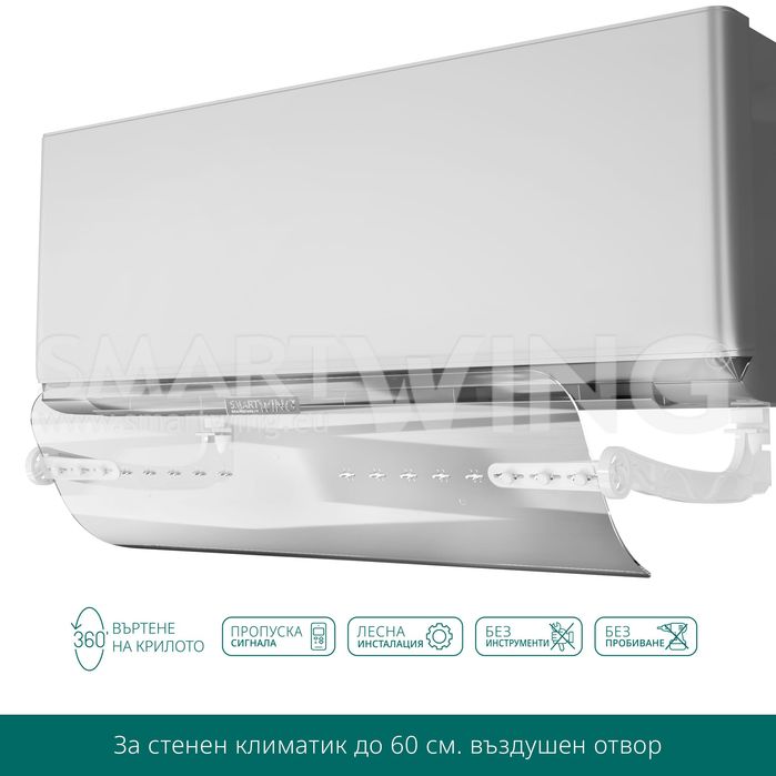 Дефлектор за малък климатик Smart Wing Standard до 60см