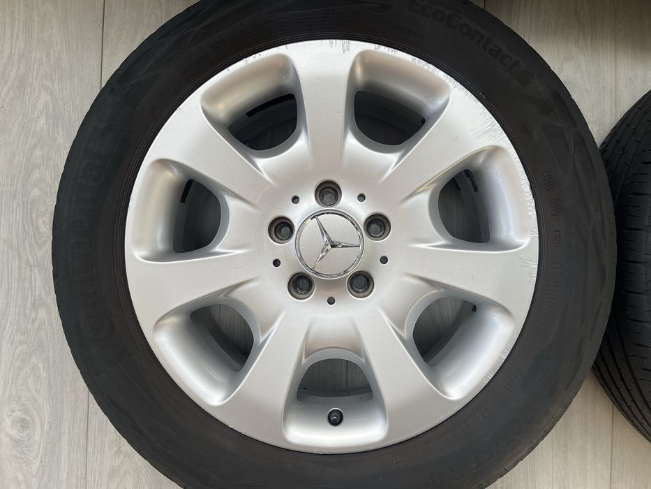 Оригинални джанти 16 цола 5х112 за Мерцедес с летни гуми 205/55/16