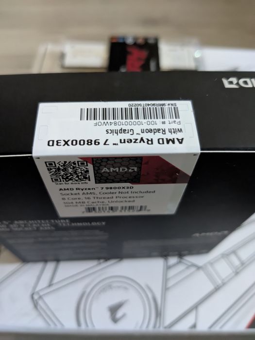 kit Ryzen 7 9800X3D + B850 Aorus Elite ICE WIFI7 + 32GB 6000 CL30