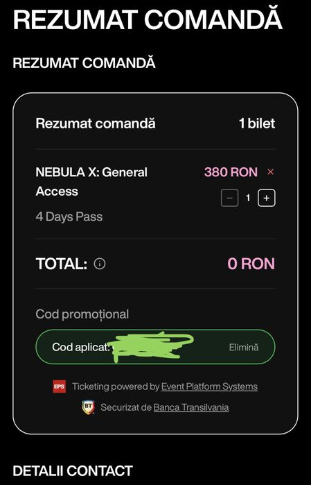 Bilet Nibiru Nebula X General access
