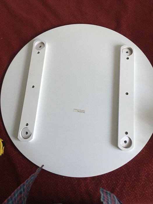 Masa copii rotundă albă