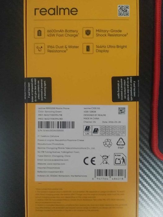 Нов, неотварян Телефон Realme C100