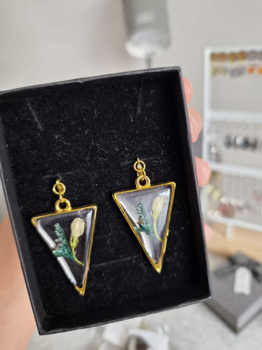 Серьги из эпоксидной смолы