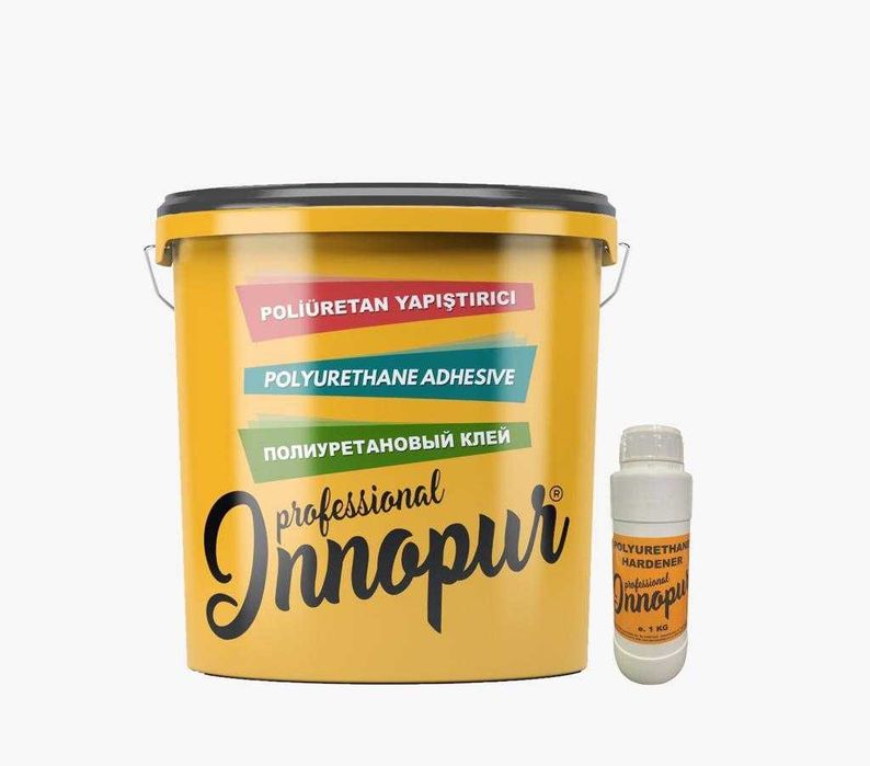 Двухкомпонентный полиуретановый клей Банка 9+1 Innopur строительный