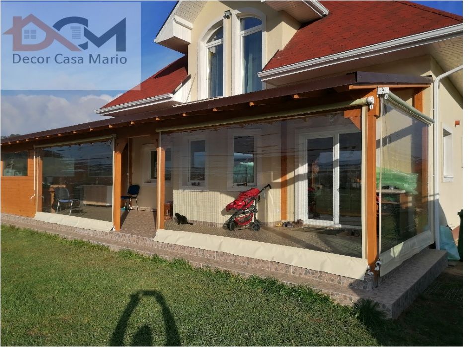 inchideri terase folie transparenta rulouri folie Montaj gratis