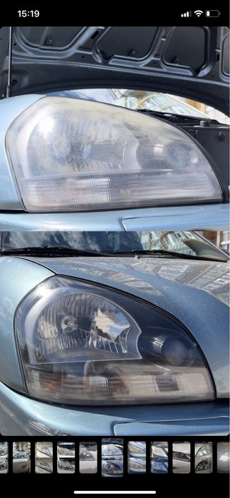 Полировка фар авто