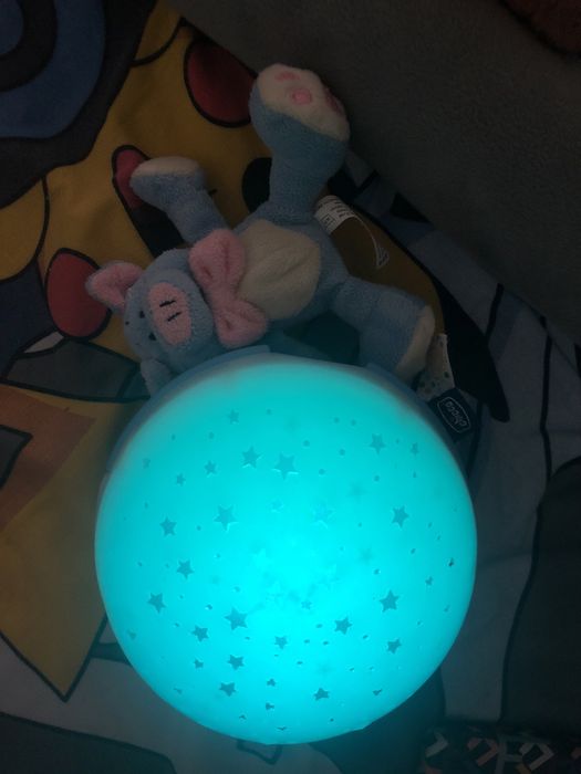 CHICCO Проектор - лампа с плюшено мече СИН