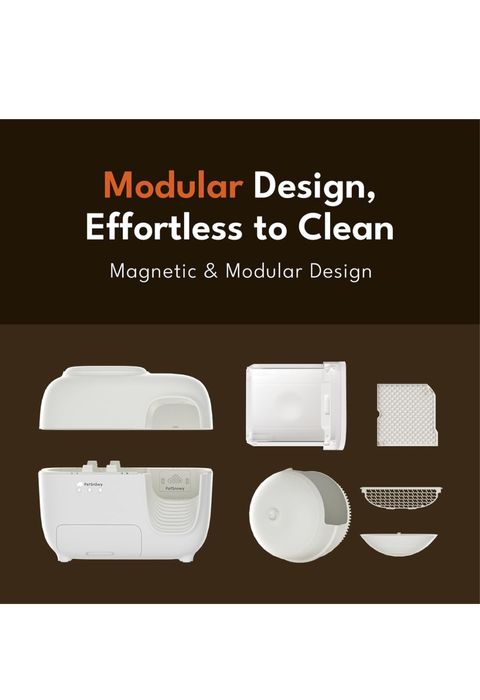 Cutie, Cusca PetSnowy pentru pisici cu autocuratare+ deodorizant, Noua