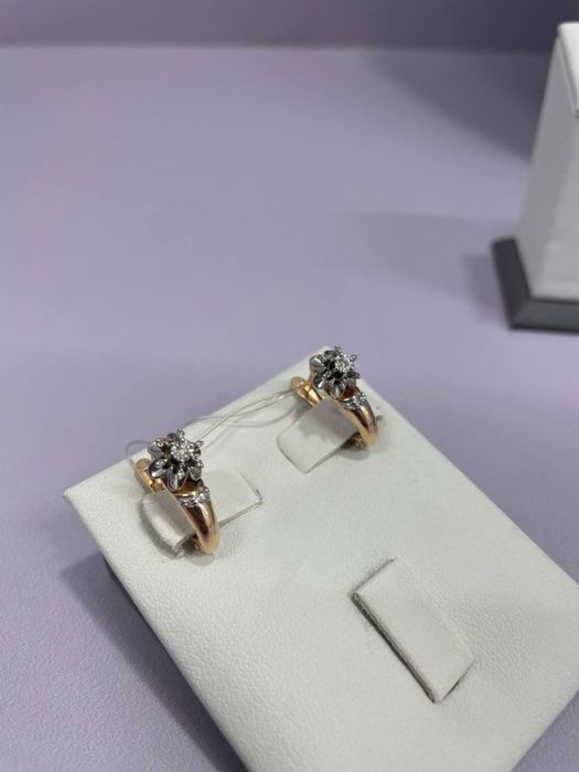 Золотые серьги СР16728