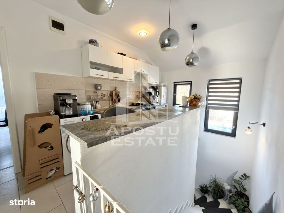 Apartament cu 2 camere complet mobilat si utilat la etajul 1 in Giroc