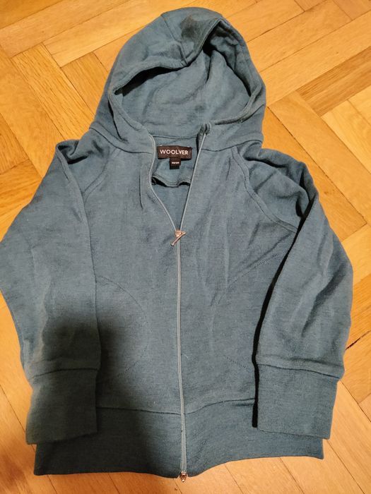 Hoodie lână merinos Woolver 98-104