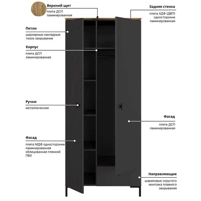 Шкаф для одежды распашной