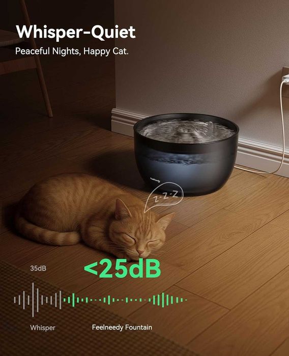 FEELNEEDY Фонтан за котки 3л