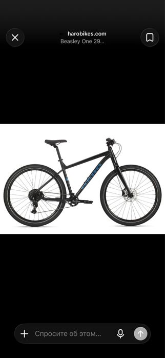 HARO Beasley One 29 L — Black/Blue