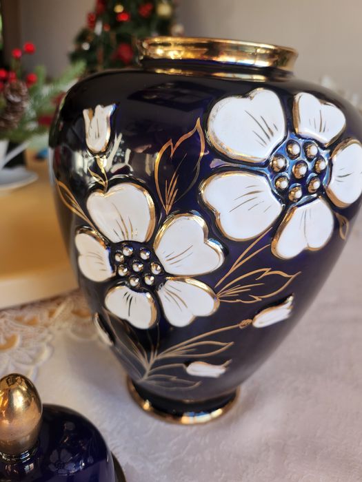 Ваза Кобалт и злато