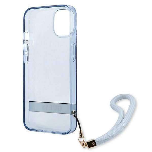 Guess hardcase translucent stap - дизайнерски кейс с връзка за iphone