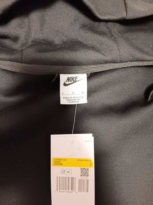 Bluza Nike Tech flecee negru cu gri