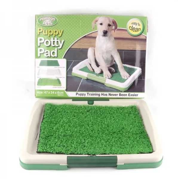 Puppy Potty Pad кучешка тоалетна с решетка и изкуствена трева