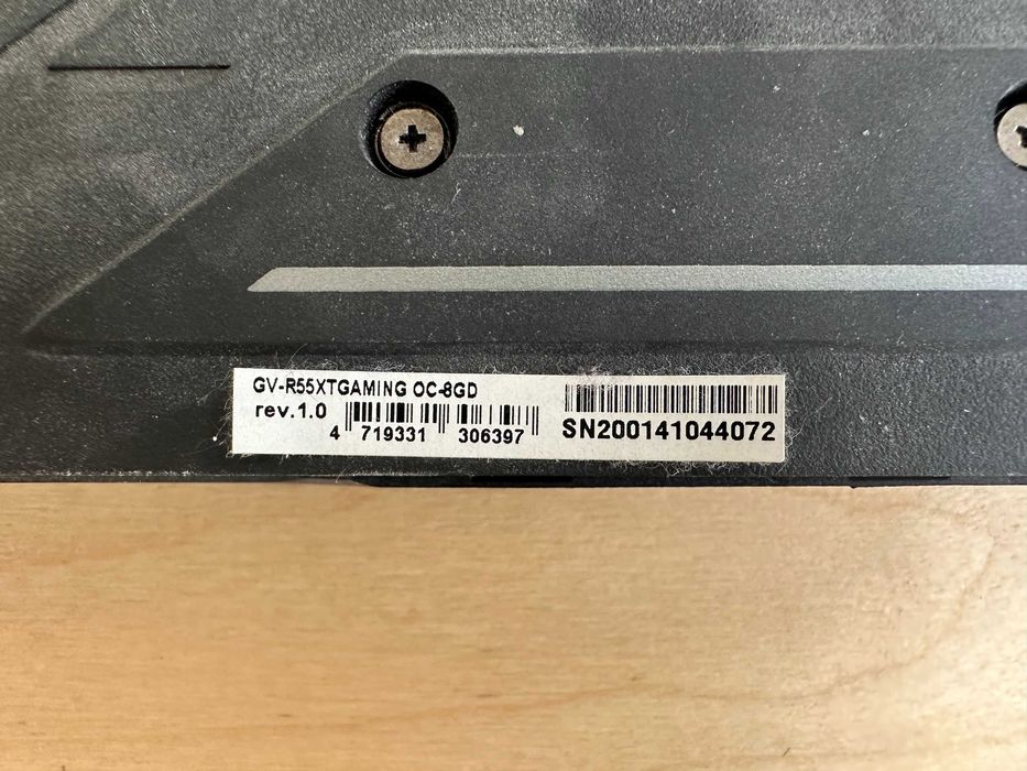 GIGABYTE Radeon RX 5500 XT GAMING OC 8G GDDR6 128bit