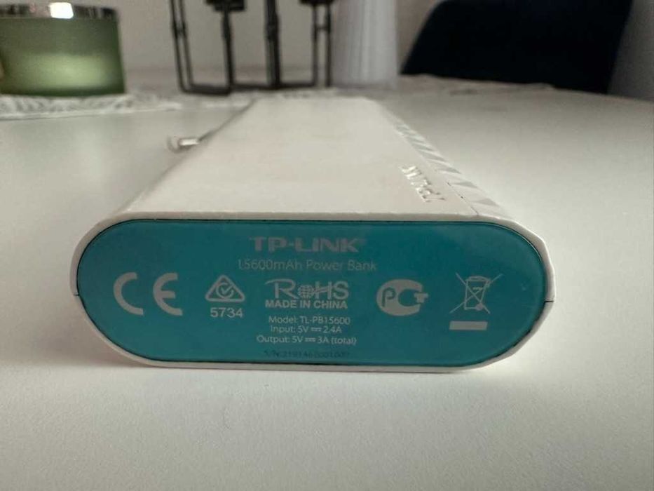 Baterie externă (Power Bank) + adaptor USB-C TP-Link TL-PB15600 din seria premium Ally