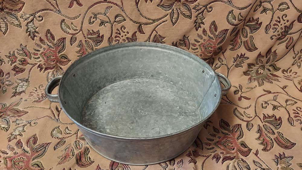 Тазик советский оцинкованный