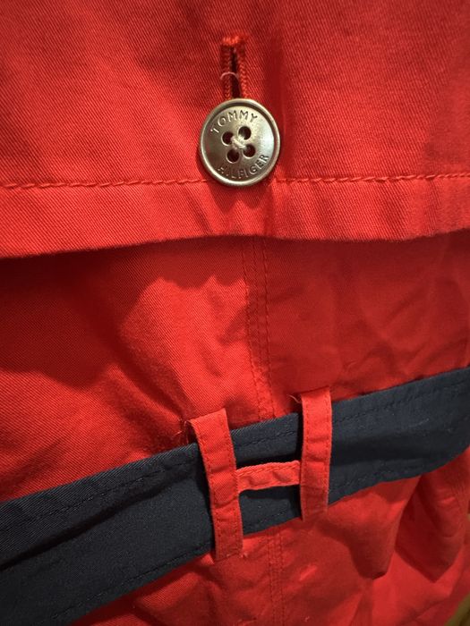 Trench Tommy Hilfiger original – Roșu – Mărimea XXL